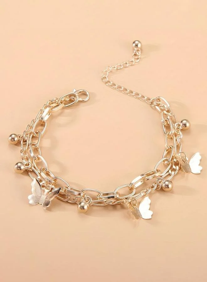 تايك تو سوار حلية فراشة بسلسلة متصلة