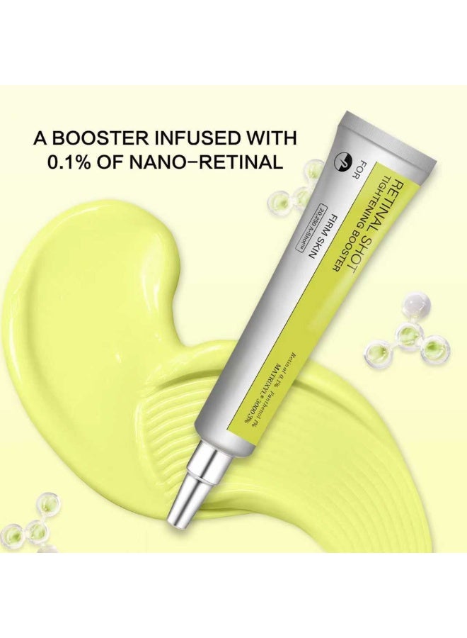 celimax Retinal 0.1% Shot Tightening Booster – Youthful Glow Treatment Formulated with retinal 0.1%, this targeted booster helps enhance the appearance of skin firmness and elasticity while addressing fine lines and uneven texture, making it a great addition to an anti-aging skincare routine. - Image 1