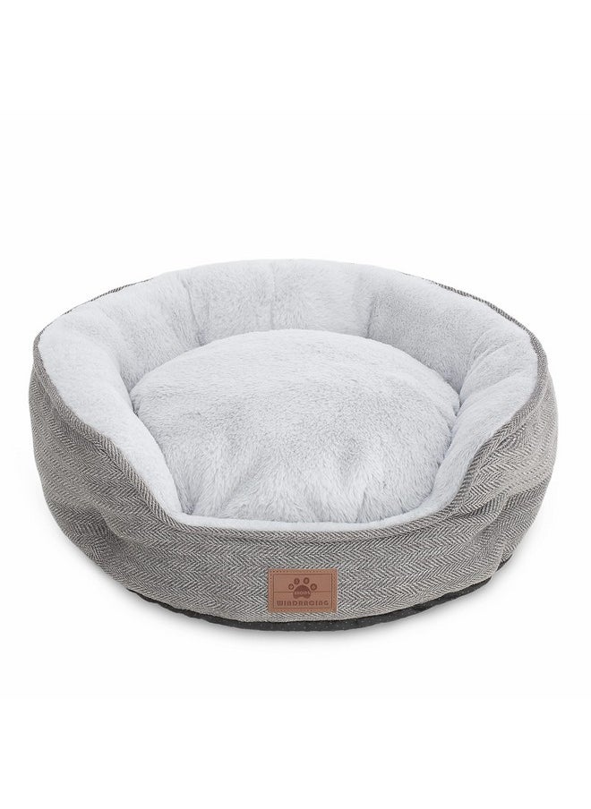 WINDRACING - Cat Beds For Indoor Cats,Small Dog Bed,Cuddler Dog Beds,Calming Dog Bed Donut,Soft Anxiety Cozy Pet Beds,Puppy Bed For Small/Medium Dogs Washable Roun - Image 1