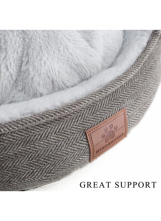 WINDRACING - Cat Beds For Indoor Cats,Small Dog Bed,Cuddler Dog Beds,Calming Dog Bed Donut,Soft Anxiety Cozy Pet Beds,Puppy Bed For Small/Medium Dogs Washable Roun - Image 1