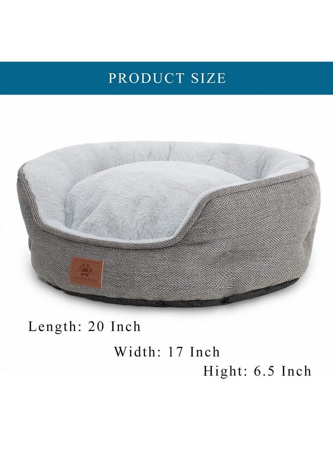 WINDRACING - Cat Beds For Indoor Cats,Small Dog Bed,Cuddler Dog Beds,Calming Dog Bed Donut,Soft Anxiety Cozy Pet Beds,Puppy Bed For Small/Medium Dogs Washable Roun - Image 1