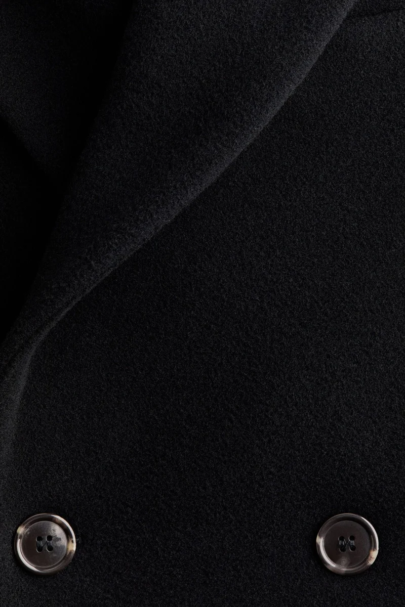 H&M  Double-Breasted Wool Coat - Wardrobe.NYC for Women | Best Price UAE