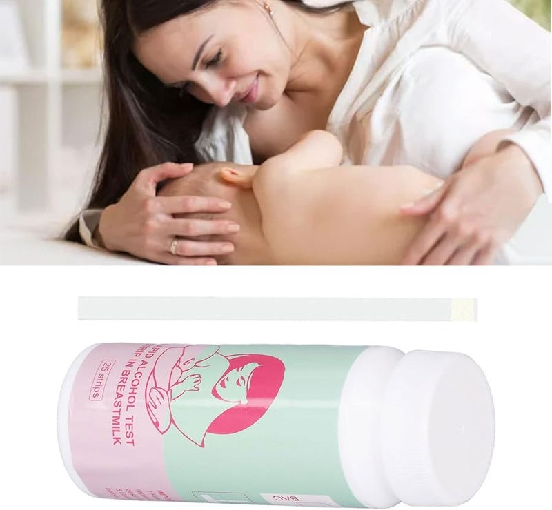 شرائط اختبار الكحول في حليب الأم 25 قطعة مع مخطط ألوان للأمهات المرضعات - Image 5