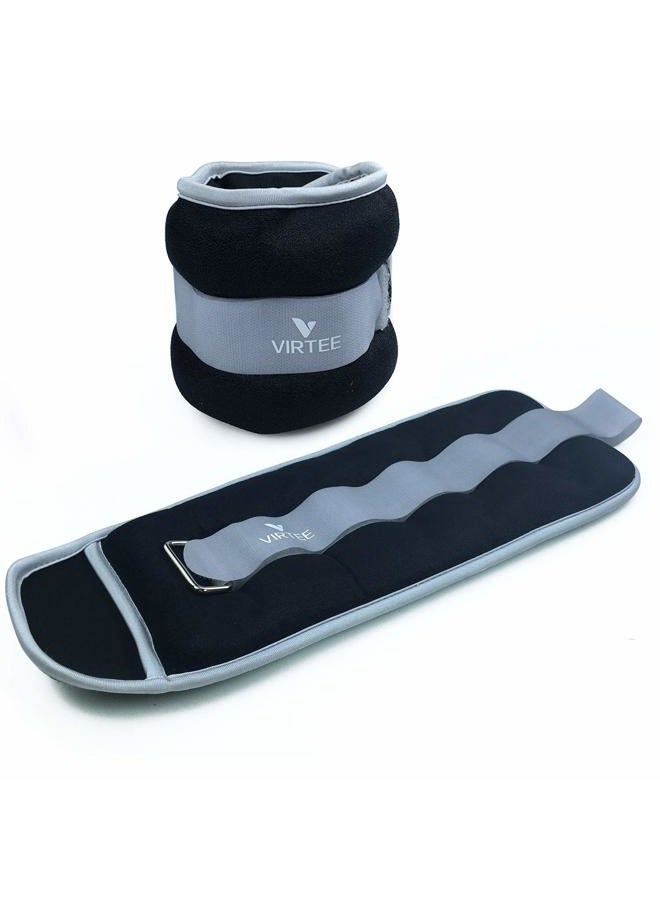 Virtee Ankle/Wrist Weights for Women, Men, Kids - Arm Leg Weights Set with Adjustable Strap - Running, Jogging, Gymnastic, Physical Therapy, Fitness - Choice of 1 lb 2 lbs 3 lbs 4 lbs 6 lbs 8 lbs 10 lbs - Image 1