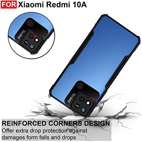 CEDO Backcover for Redmi 10A / Poco C31 (4G) | Camera Protection Shockproof Bumper-Edge | Acrylic Crystal Clear 360 Degree Protection TPU+PC | Transparent Eagle Back Case Cover (Black) - Image 4