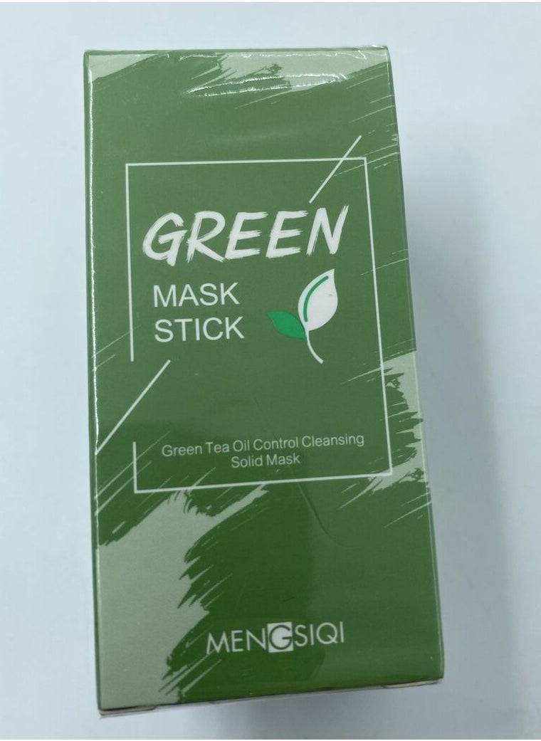Mengsiqi - Green Tea Oil Control Cleansing Solid Mask Green 40grams - Image 1