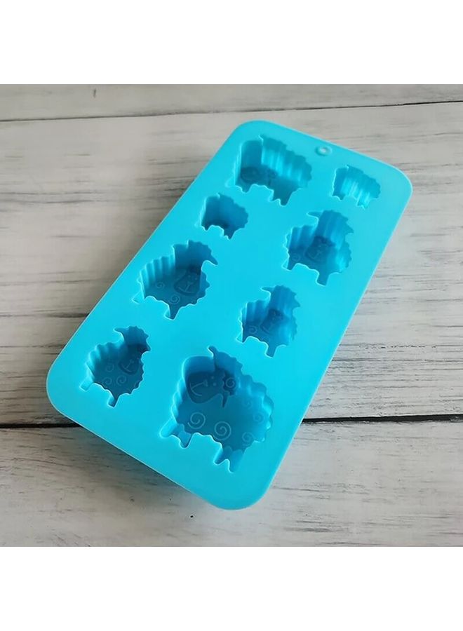 1 قطعة 8 ثقوب قالب سيليكون صابون على شكل حيوان خروف DIY صنع الحرف اليدوية - Image 4