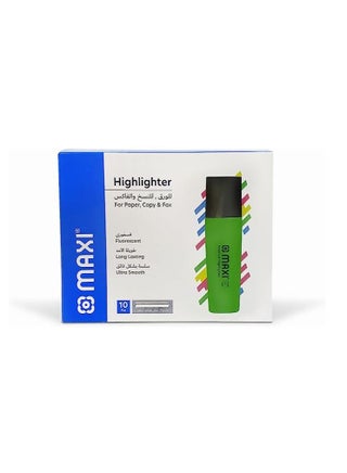 Maxi 10-Piece Highlighter Green - pzsku/ZDBE33BE1E5816A077F80Z/45/_/1688661901/e5c55b86-6796-4c1f-8e0f-41b0ceb44193