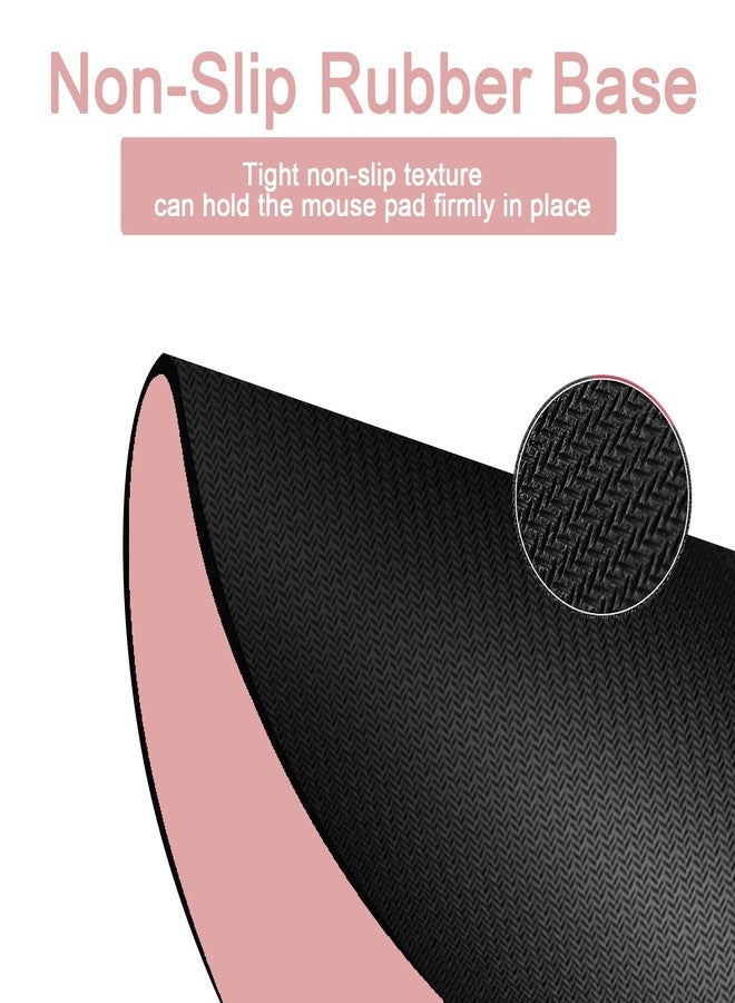 IRIDESCENT Small Mouse pad, Portable, Waterproof Non-Slip Rubber Bottom, Suitable for Wireless Mouse, Laptop Keyboard Tray for Both Men and Women, Office Travel Pink 5.5x7.5in - Image 3