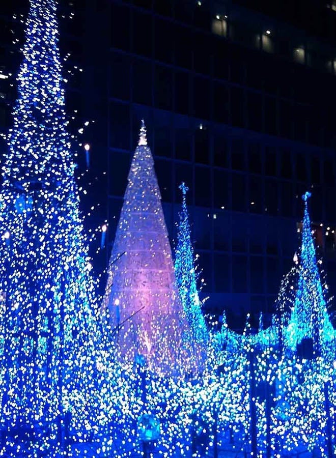 NIBEMINENT LED Solar String Lights Blue 12meter - Image 3