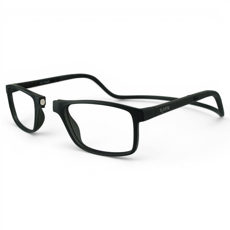 Clic Magnetic Reading Glasses Adjustable Neck Hanging Readers Secure Fit with Soft Headband Barat SXL Matte Black 200 - Image 2