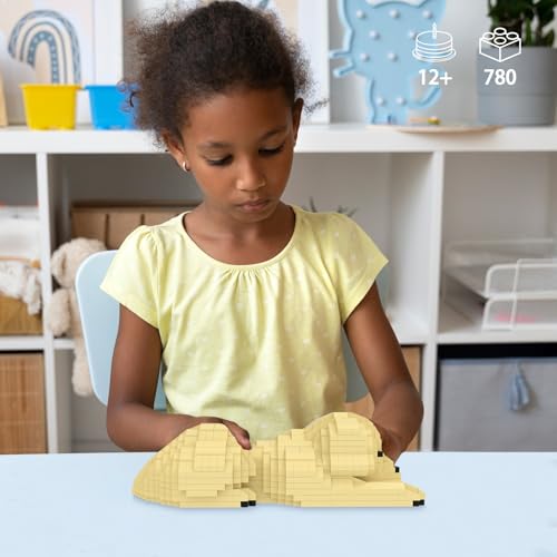 Larcele Micro Building Blocks Set DIY Mini Building Toy Bricks for Age Over 12 Years 780 Pieces KLJM02 Golden Retriever 2 - Image 5