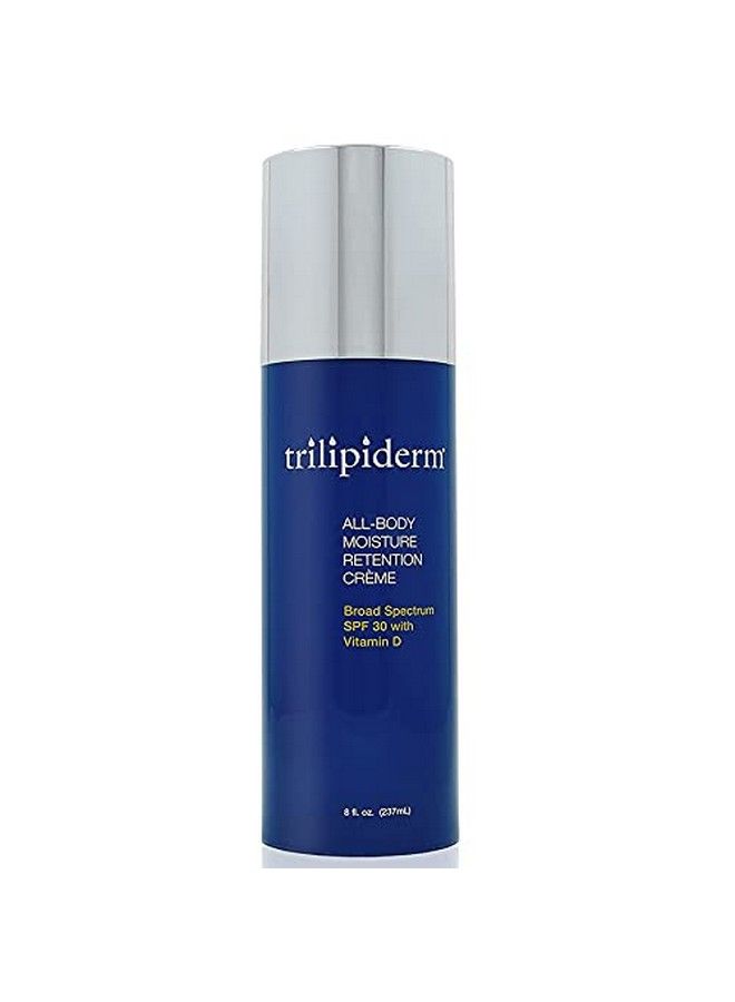 Trilipiderm Allbody Moisture Retention Crème Broad Spectrum Spf 30 With Vitamin D Plantbased Allday Hydration Sunscreen For Body And Face 8 Ounce Airless Pump Bottle - Image 1