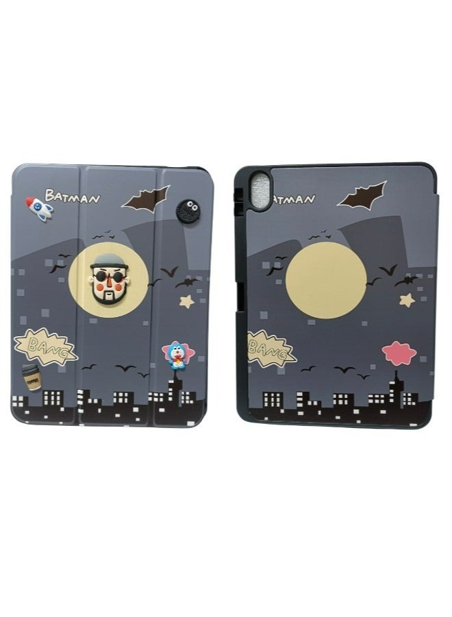 3D Cartoon-Style 3D Print Folio Case Trifold Stand Case for iPad 10th Generation Case 2022 iPad 10.9 Inch Case, iPad 10 Case Slim Stand Hard Shell Back Protective Smart Cover for 10.9” iPad 10th Gen 2022 Release A2696 A2757 A2777 - Image 4