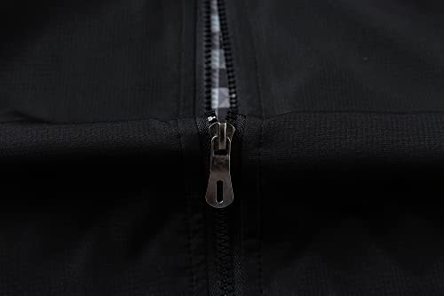 URBANFIND Men's Sports Shell Jacket Lightweight Windbreaker Outdoor Recreation Coat US L Black - Image 3