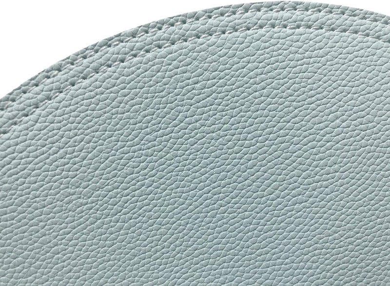 Jovono Set of 6 Faux Leather Round Placemats and Coasters Coffee Mats Kitchen Table Mats Waterproof Easy to Clean for Kitchen Dining Round Table - Image 4