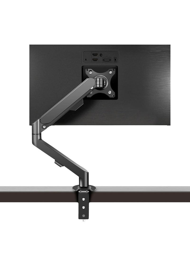 Yakiter - Monitor Desk Mount Single Arm Stand, Full Motion Monitor Arm with Gas Spring for 17 to 30 Inch LCD LED Computer Monitor-Holds up to 2-9kg - Image 1