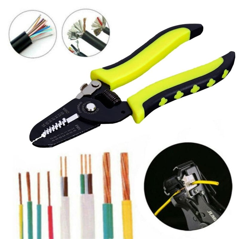 NityaEcommerce nitya 7in1 Multi Tool 18cm Wire Stripper Cable Cutting Scissor Stripping Pliers Cutter  - Image 4