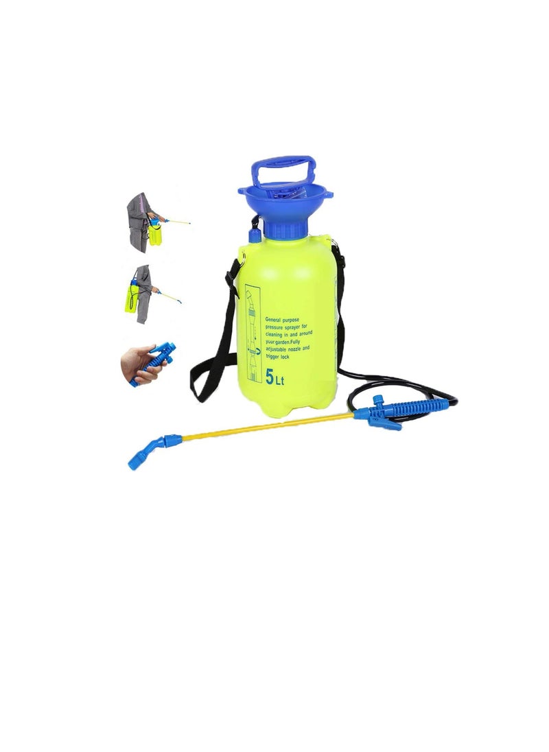 Generic Sprayer for Weed Killer, Garden Knapsack Sprayer Manual Pressure Sprayer, with Pressure Release Valve, for Home Cleaning and Gardening5L  - Image 1