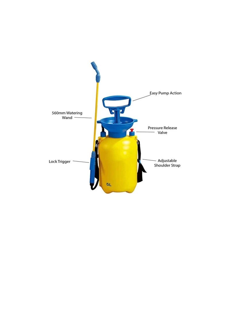 Generic Sprayer for Weed Killer, Garden Knapsack Sprayer Manual Pressure Sprayer, with Pressure Release Valve, for Home Cleaning and Gardening5L  - Image 2