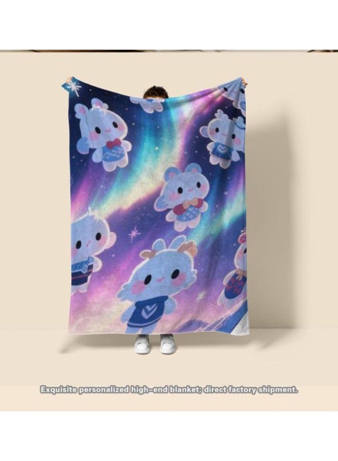 general Baby and children's cartoon flannel thin blanket (warm and comfortable, suitable for sleep, game use) 70cm*100cm - Image 4