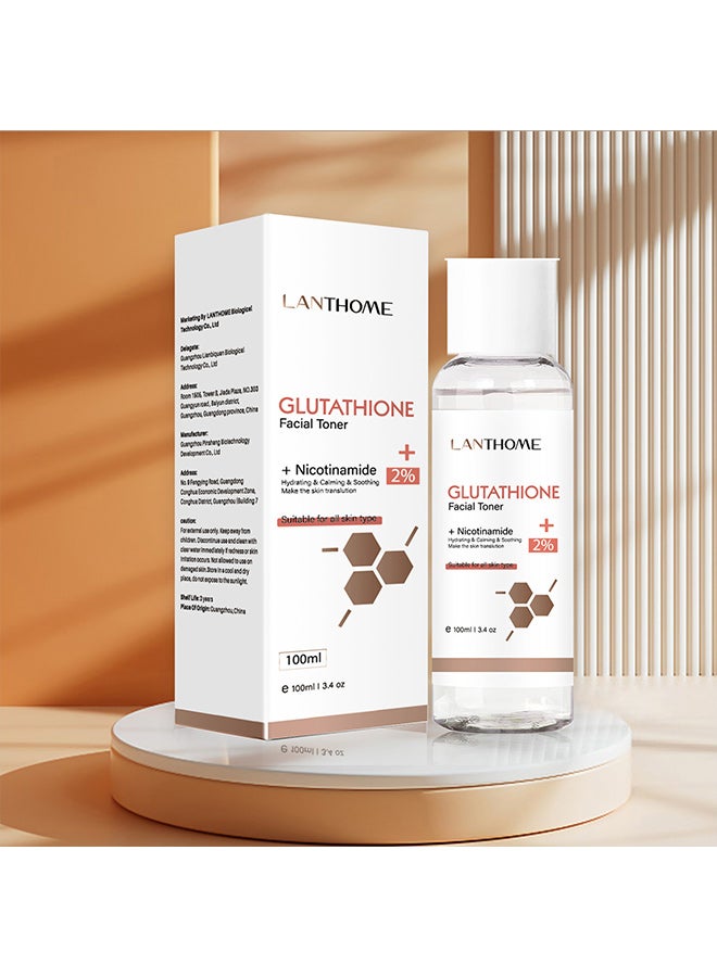 لانثوم تونر الجلوتاثيون، مرطب ومرطب بشكل معتدل - Image 1