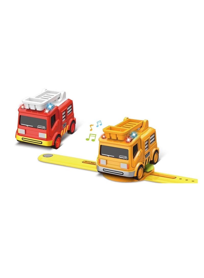 STEM 1:62 Alloy Watch Q Version Car Interactive Induction with Light Music- Assorted Color  - Image 2