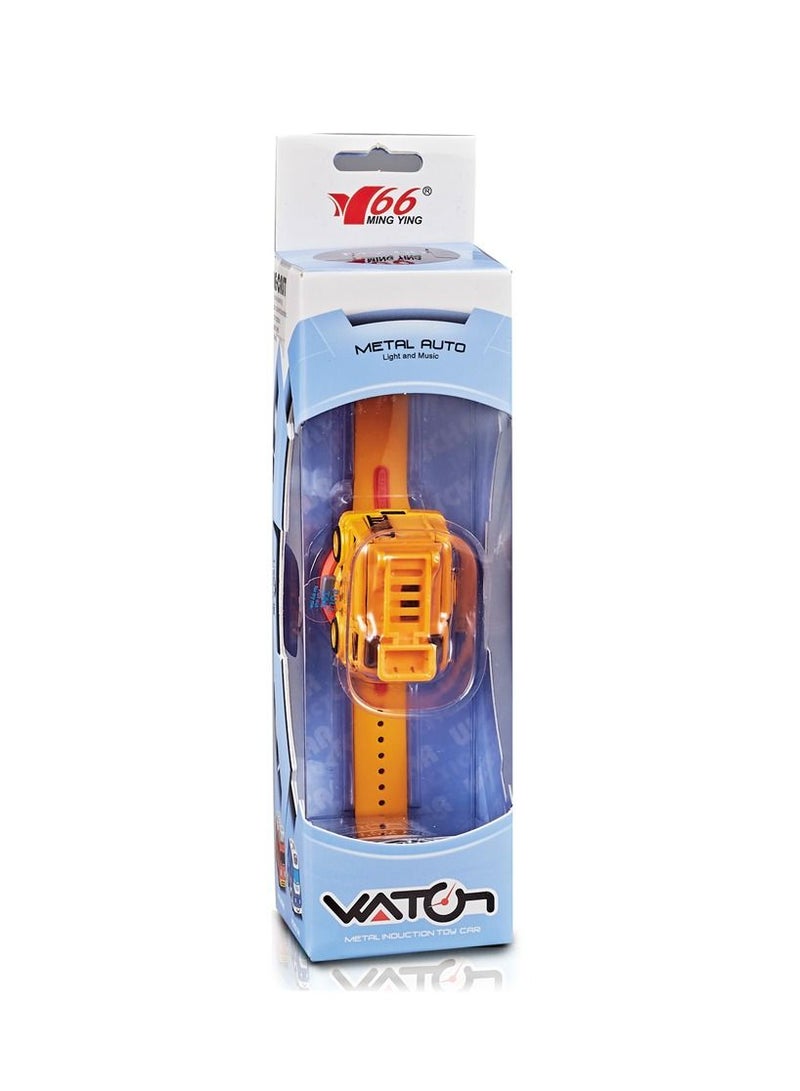 STEM 1:62 Alloy Watch Q Version Car Interactive Induction with Light Music- Assorted Color  - Image 1
