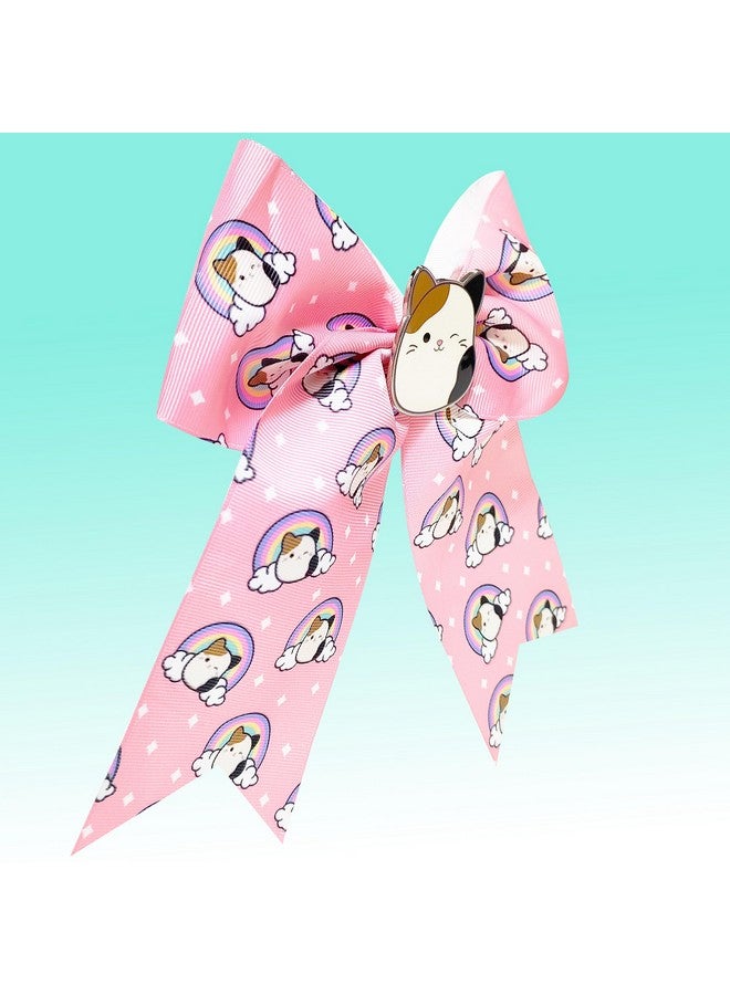 Luv Her Cute Squishmallows Hair Bows For Girls - One Large Squishmallows Printed Hair Bow With A Charm Featuring Your Favorite Character - Alligator Clip - Birthday Gift For Girls Ages 3+ - Image 4