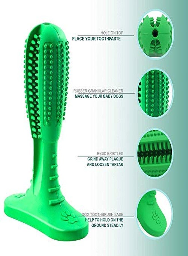 Western Era Dog Toothbrush Stick Dog Chew Tooth Cleaner Puppy Dental Care Brushing Stick Natural Rubber Bite Resistant Chew Toys for Dogs Pet Oral Care (Random) - Image 5