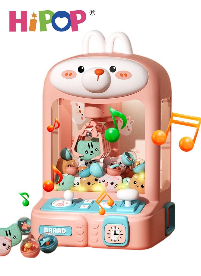 HIPOP Children Play Claw Game Machine with Music and Light,Mini Doll Machine as Kids Gift  - Image 1