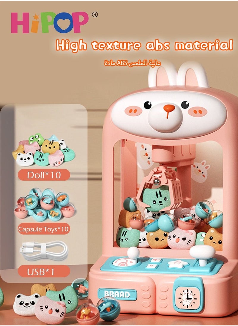 HIPOP Children Play Claw Game Machine with Music and Light,Mini Doll Machine as Kids Gift  - Image 5