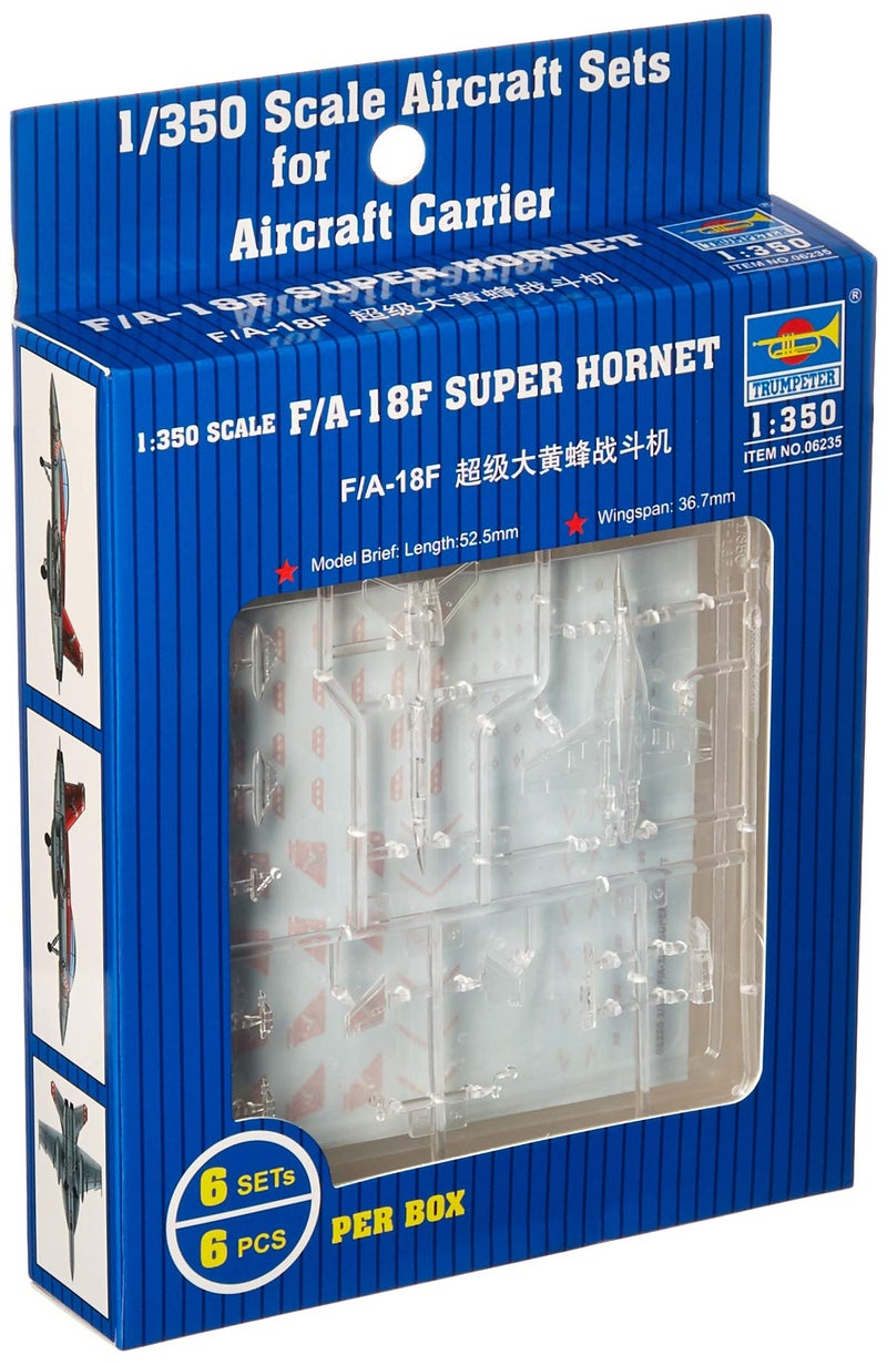 Trumpeter 1350 FA18F Super Hornet Aircraft Set for USN Carriers 6Box - Image 2