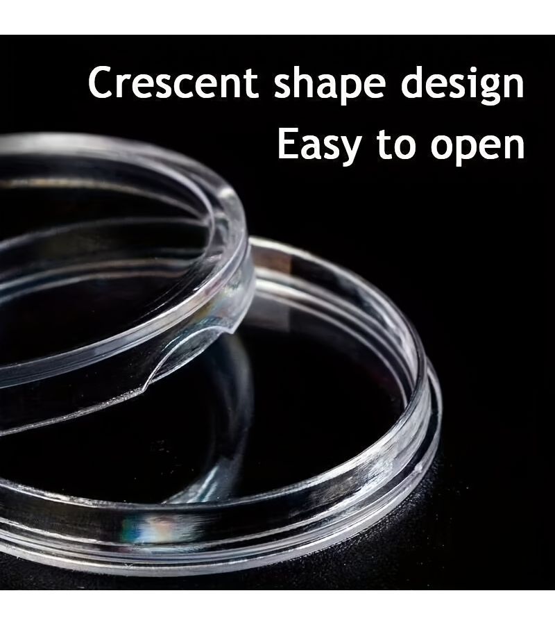 High End 101 Pieces Small Round Boxes with Large Storage Box Transparent Coin Protection - Image 5