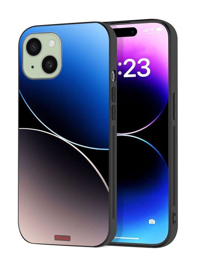 Tolwak Apple iPhone 15 Plus Protective Case Cover Curve Lines Pattern - Image 1