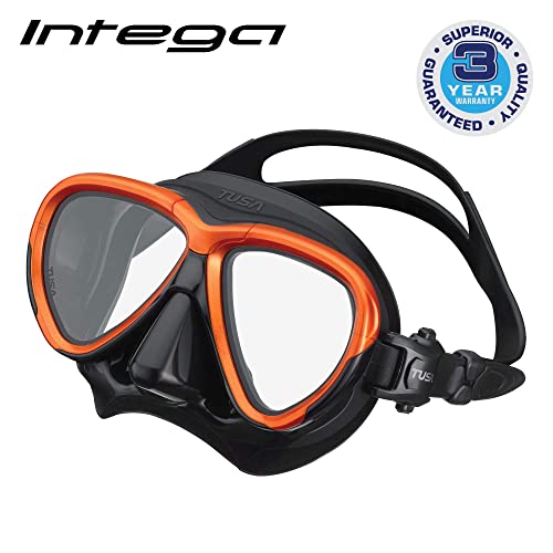 TUSA M2004 Intega Scuba Diving Mask BlackEnergy Orange - Image 3
