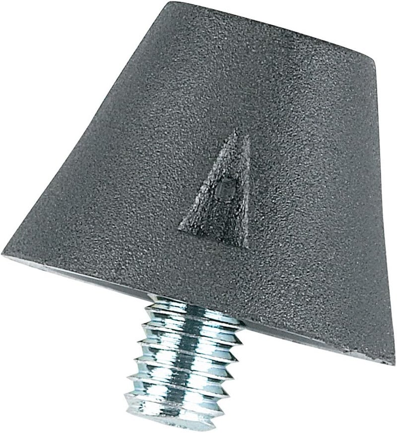 Football Cleats 1/2-Inch Poly Tip External Post Thread (100 pieces in each bag) Black