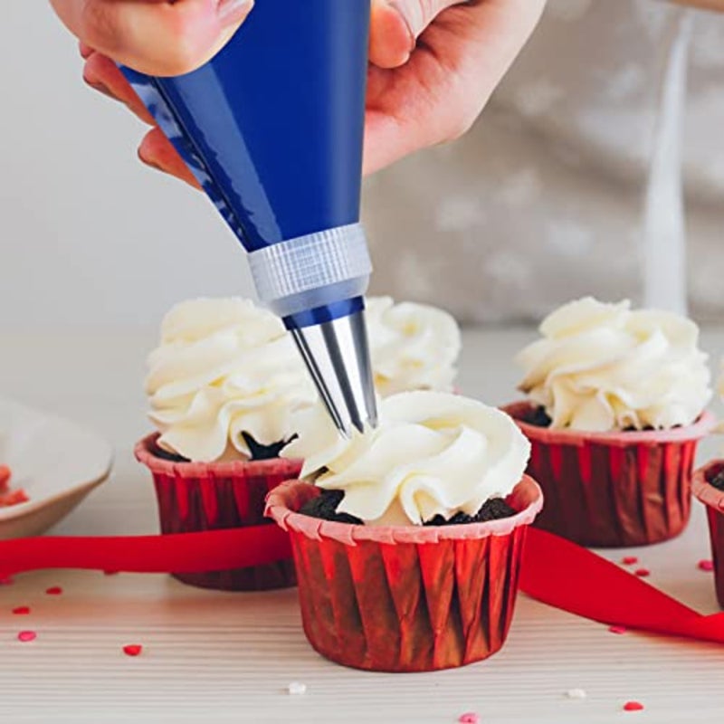 Pack of 21 inch disposable piping bags, extra large thick pastry bags, piping bags for decorating biscuits, cupcakes, desserts and cakes - Image 5