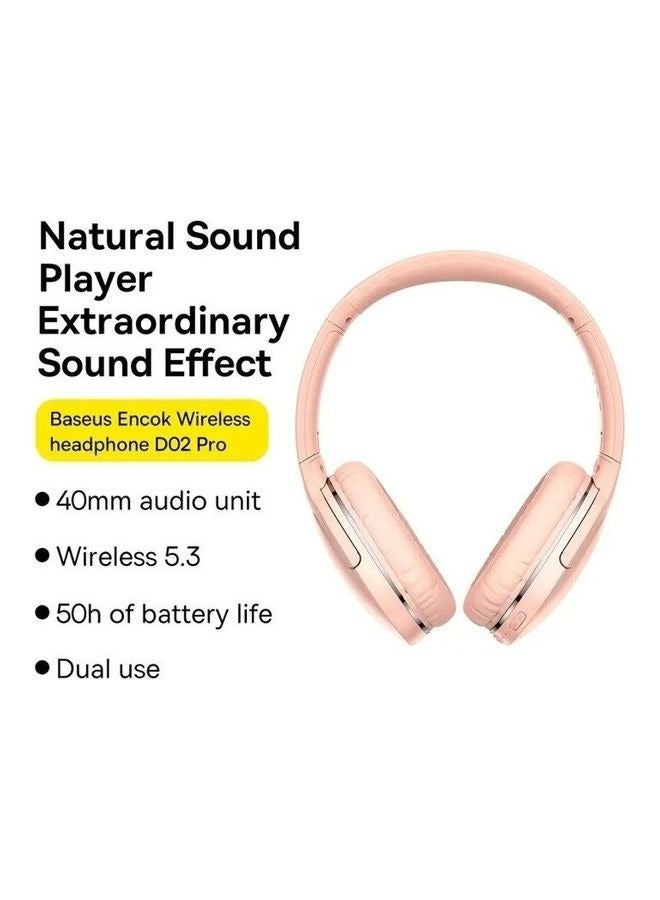 Wireless Headphones Encok D02 Pro Bluetooth V5.3 Headset Earphones, Foldable Sport Headphone Headset Gaming Hand free Player Headphone for iPhone and Android Devices - Image 3