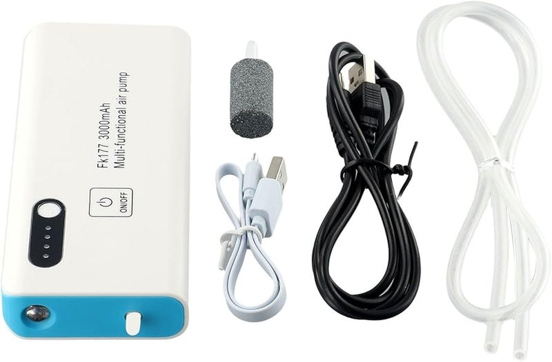 USB Charging Portable Fishing Aerator Air Pump For Outdoor Fishing And Aquarium Oxygen Bubbler - Image 2