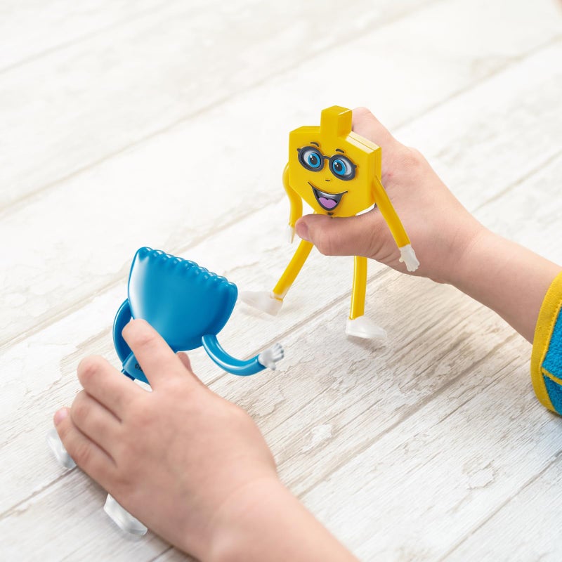 Rite Lite Bendable Chanukah Friends, Dreidel and Menorah Set - Bendable Hanukkah Toys for Kids - Endless Hours of Fun! Chanukah Gift - Image 4
