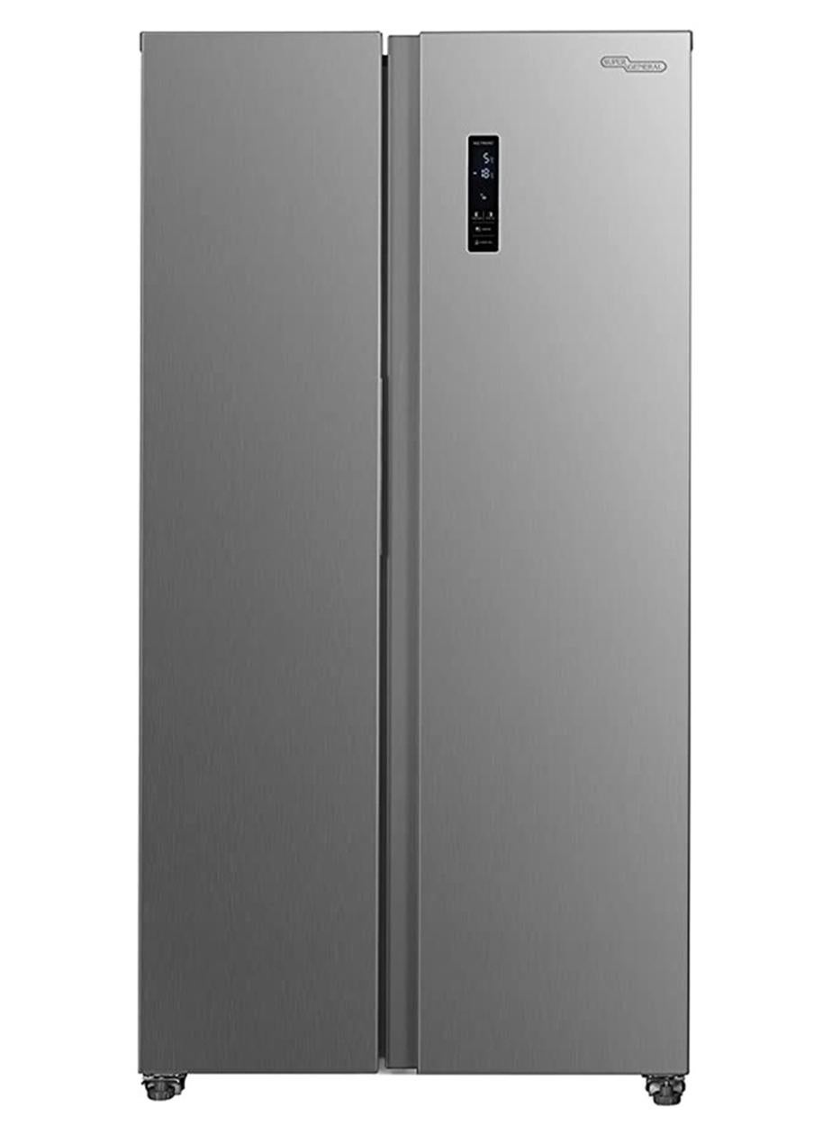 600L Gross/ 442L Net Capacity Side By Side Refrigerator-Freezer With Digital Control And Temperature Display, No-Frost, LED-light SGR710SBSSSE Inox