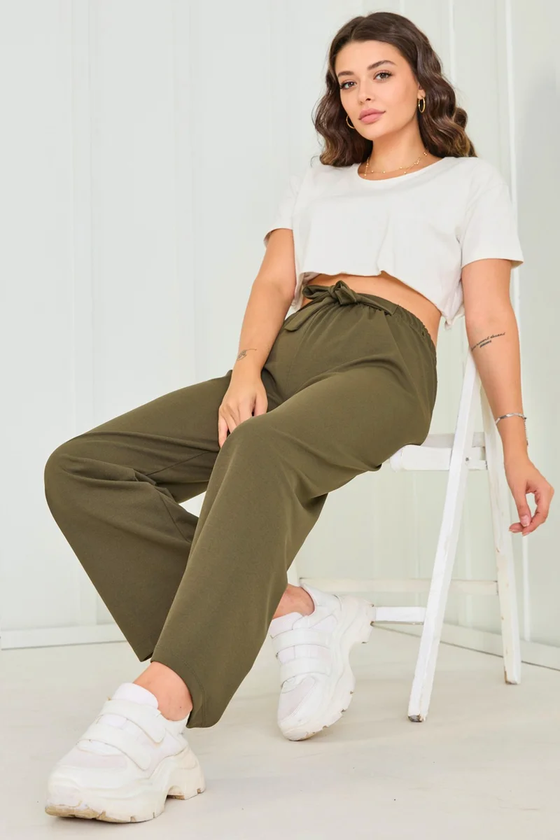Tofisa 23024-KHAKI Trousers
