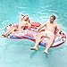 Sunrio Heavy Duty 2 Person River Tubes for Floating with Cooler Inflatable Floating Lounger Premium Water Rafts Pool Float Above Lake and River for Adults Double Red - Image 3