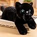 SNOWOLF Cat Stuffed Animals Weighted Plush Toy 197 Realistic Black Cat Plushie Kawaii Toys Soft Ginger Cat Kitten Doll Gift for Boys Girls Birthday Christmas 11 LBs - Image 2