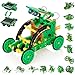KIDWILL Solar Robot Kit for Kids 14in1 Educational STEM Science Toy Solar Power Building Kit DIY Assembly Battery Operated Robotic Set for Kids Teens and Science LoversBattery Include Green - Image 2