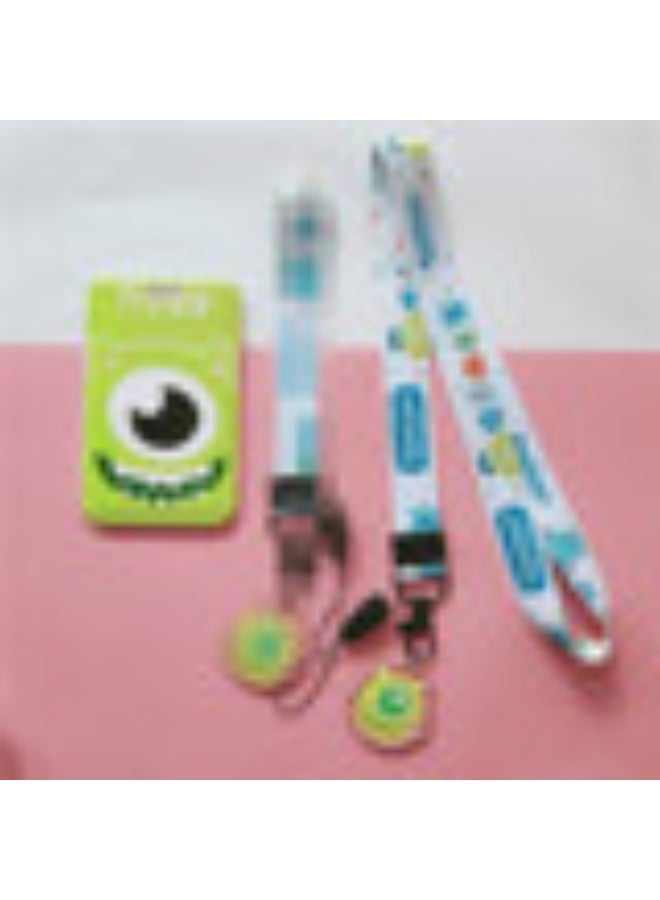 NIBEMINENT 1 - Piece Monster Kpop Photo Card Holder Pendant Key Chain ID Badge Holder ID Card Holder Photo Card Protector for School ID Office ID Access Card for Women Girls