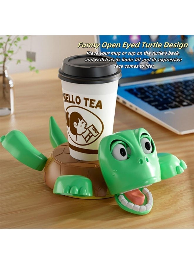 ZVEV 3D Funny Turtle Coaster - Non-Slip Waterproof Cup Mat for Drinks, Unique Eco-Friendly Desk Decor for Home, Office, Party Gifts - Image 5