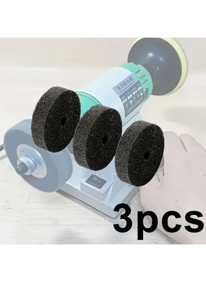 3pcs Grinding Wheel Set for Mini Small Polishing Machine Electric Drill Home DIY - Image 1