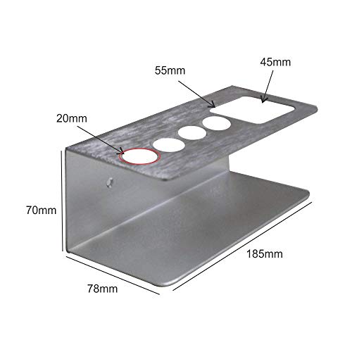 OBASIX® White Board Marker & Duster Holder Aluminium Natural Finesse - Image 3